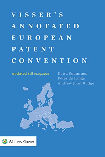 Stock image for Visser's Annotated European Patent Convention 2022 for sale by PlumCircle