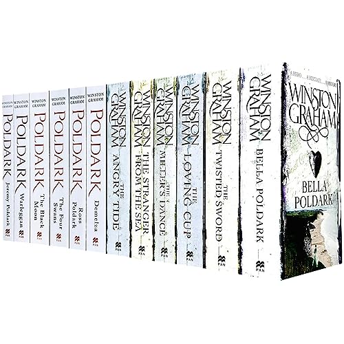 Beispielbild fr Winston Graham Poldark Series 12 Books Collection Set (Ross Poldark, Demelza, Jeremy Poldark, Warleggan, The Black Moon, The Four Swans, The Angry Tide, The Stranger From The Sea, The Miller's Dance. zum Verkauf von Blindpig Books