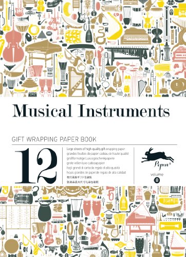 Imagen de archivo de Musical Instruments : Gift and creative paper book Vol.8 (Gift Wrapping Paper Book) a la venta por GF Books, Inc.