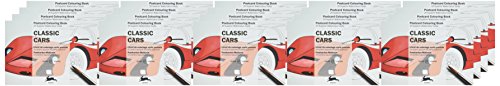 9789460096037: Classic Cars: Postcard Colouring Books - BOX of 20 cps