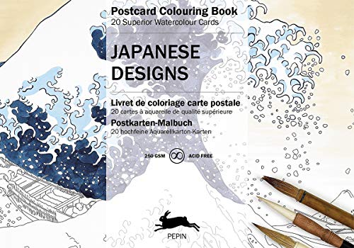 9789460096068: Japanese Designs: Postcard Colouring Book (Multilingual Edition)