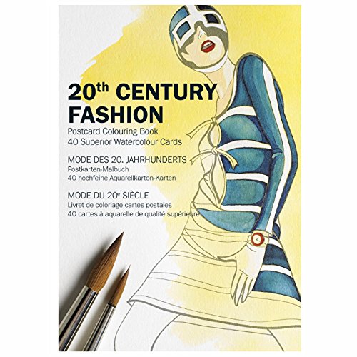 Stock image for 20th Century Fashion: Postcard Colouring Book: 40 superior watercolour cards for sale by WYEMART LIMITED