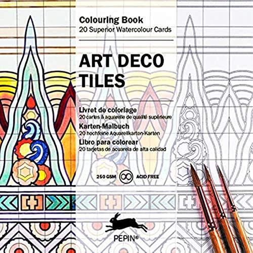 9789460096570: Art Deco Tiles: Colouring Card Book