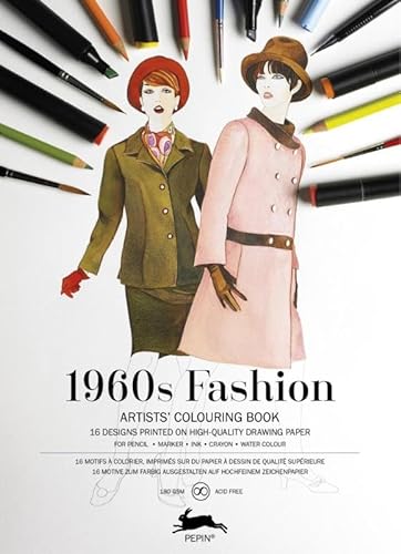 9789460098086: 1960s fashion: artists' colouring book; 16 designs printed on high-quality drawing paper