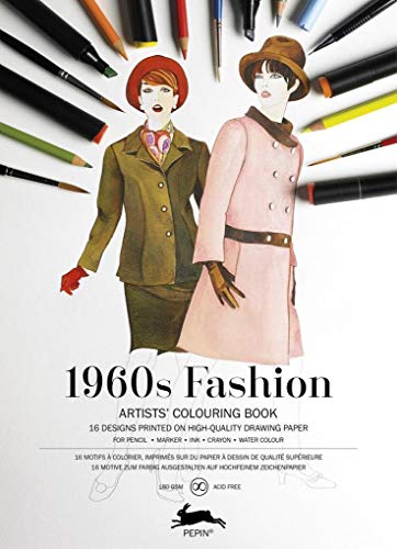 9789460098086: 1960 Fashion: Artists' Colouring Book (Multilingual Edition)