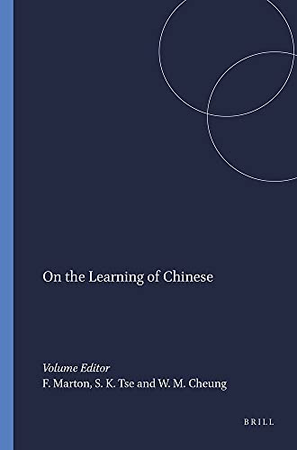 Stock image for On the Learning of Chinese for sale by Revaluation Books