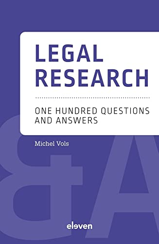 Beispielbild fr Legal Research: One Hundred Questions and Answers (Q&a Reeks) zum Verkauf von medimops