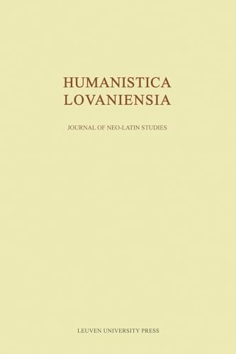 Beispielbild fr Humanistica Lovaniensia, Volume LXVI - 2017 (Paperback) zum Verkauf von CitiRetail
