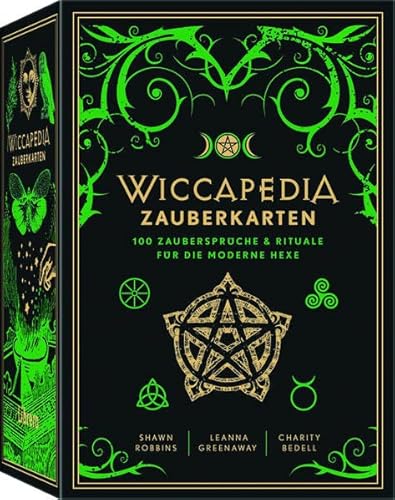 Stock image for Wiccapedia Zauberkarten: 100 magische Sprche und Rituale for sale by GF Books, Inc.