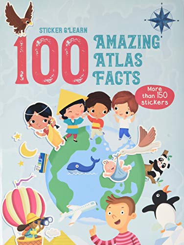 Stock image for 100 Fun Facts to Sticker Atlas for sale by PBShop.store US