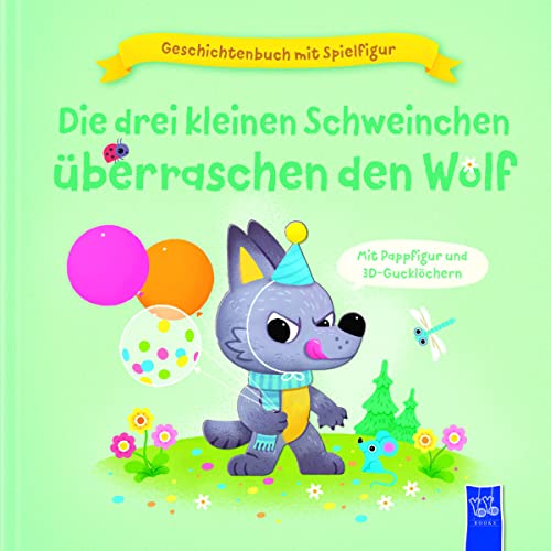 Stock image for Geschichtenbuch mit Spielfigur: Die drei kleinen Schweinchen uberraschen den Wolf for sale by Chiron Media