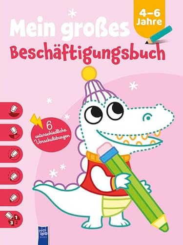 Imagen de archivo de Mein groes Beschftigungsbuch 4-6 Jahre (Cover Krokodil) a la venta por GreatBookPrices