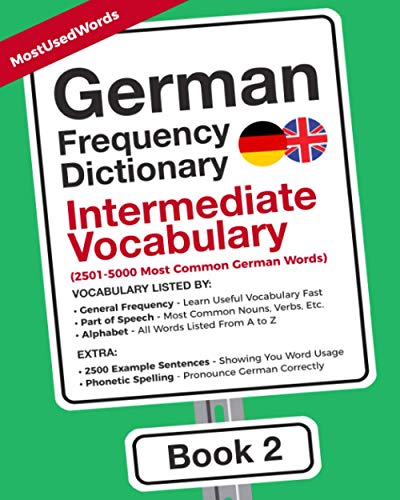 9789492637369: German Frequency Dictionary - Intermediate Vocabulary: 2501-5000 Most Common German Words