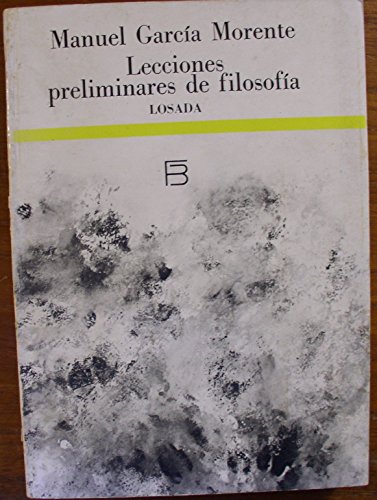 Stock image for Lecciones Preliminares de filosofa for sale by Libros nicos