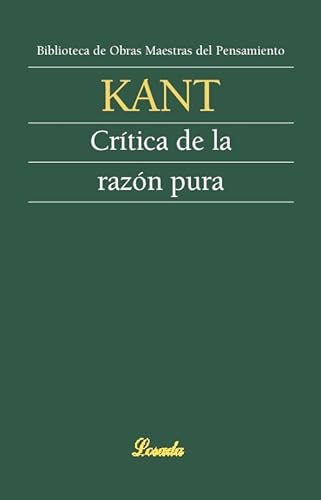 Beispielbild fr CRITICA DE LA RAZON PURA zum Verkauf von KALAMO LIBROS, S.L.