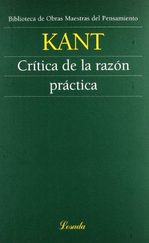 Imagen de archivo de Critica De La Razon Practica (biblioteca Obras Maestras Del a la venta por Libros del Mundo
