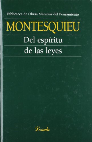 Del espiritu de las leyes (Spanish Edition) (9789500395069) by Charles De Montesquieu