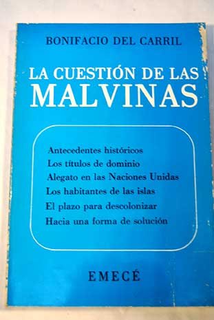 La cuestioÌn de las Malvinas (Spanish Edition) (9789500400954) by Carril, Bonifacio Del