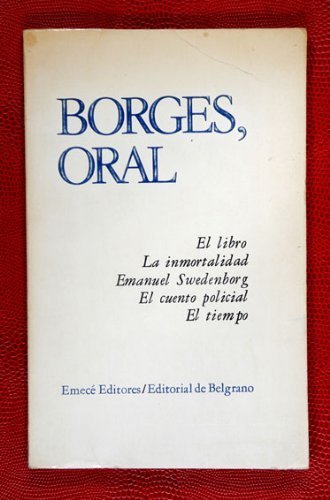 Imagen de archivo de Un libro borges libro siete noches borges oralEd. 1989 a la venta por DMBeeBookstore