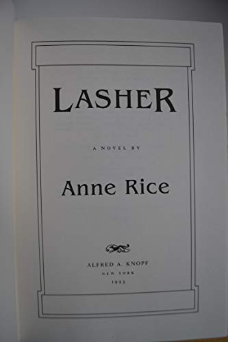 Imagen de archivo de Lasher a la venta por Hawking Books