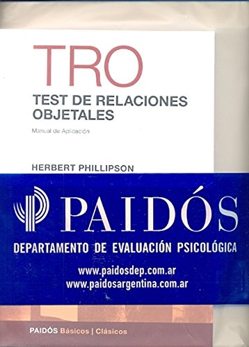 Imagen de archivo de Test De Relaciones Objetales (tro) [equipo Completo] (evalu a la venta por Juanpebooks