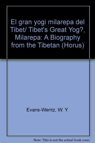 Beispielbild fr El gran yogi milarepa del Tibet/ Tibet s Great Yog?, Milarepa: A Biography from the Tibetan (Horus) zum Verkauf von medimops
