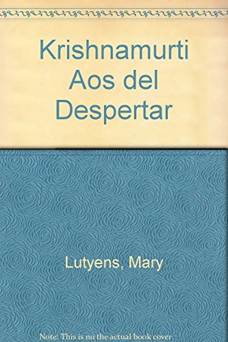 9789501721119: Krishnamurti Aos del Despertar (Spanish Edition)