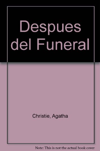 9789504907008: Despues del Funeral (Spanish Edition)