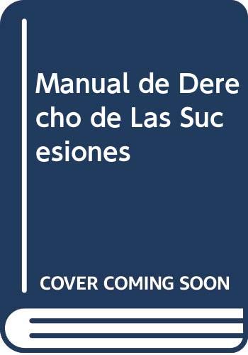 9789505082858: Manual de Derecho de Las Sucesiones