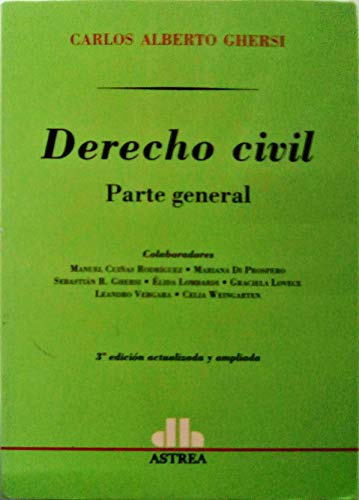 Beispielbild fr Derecho civil parte general zum Verkauf von MARCIAL PONS LIBRERO