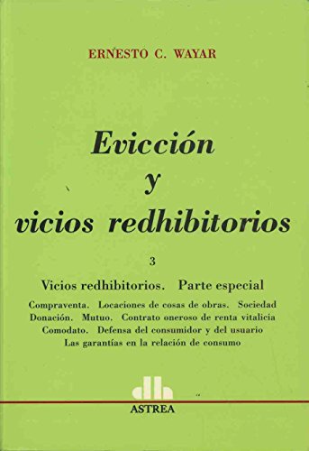 Beispielbild fr Eviccion y vicios redhibitorios 3 zum Verkauf von MARCIAL PONS LIBRERO
