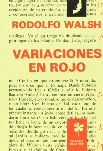 Beispielbild fr Variaciones en rojo / Red Variations Rodolfo J. Walsh zum Verkauf von Iridium_Books