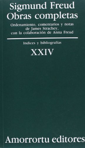 Beispielbild fr Obras completas Vol. XXIV: ndices y bibliografas (Obras Completas de Sigmund Freud) zum Verkauf von medimops