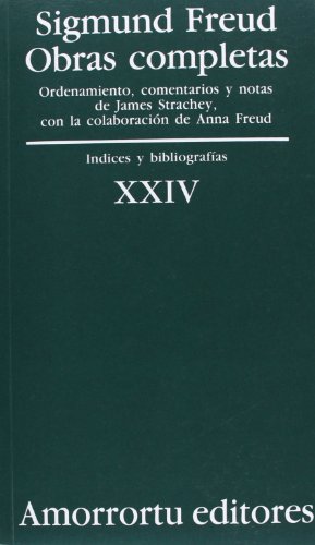 9789505186006: Obras Completas De Sigmund Freud - Volumen XXIV: ndices y bibliografas