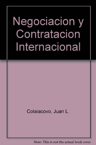 NEGOCIACION Y CONTRATACION INTERNACIONAL