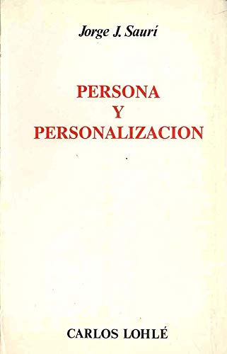 Stock image for PERSONA Y PERSONALIZACION for sale by Tik Books GO