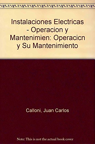 Imagen de archivo de Mantenimien: Operaciones y Su Mantenimiento (Spanish Edition) [Paperback] by . a la venta por Iridium_Books