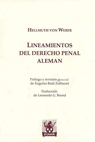 Stock image for lineamientos del derecho penal aleman hellmuth von weber for sale by DMBeeBookstore