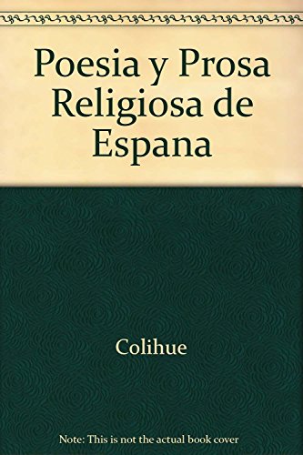 Stock image for Poesa y prosa religiosa de Espaa for sale by SoferBooks
