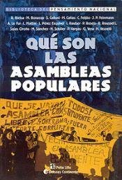 Imagen de archivo de QUE SON LAS ASAMBLEAS POPULARES (Biblioteca del Pensamiento Nacional) (Spanish Edition) a la venta por Books From California