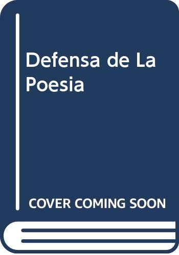 Defensa de La Poesia (Spanish Edition) (9789508432056) by Rodolfo Alonso