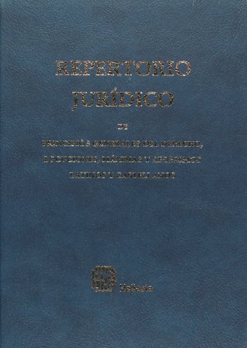 Beispielbild fr Repertorio Juridico De Principios Generales Del Derecho, Loc zum Verkauf von Libros del Mundo