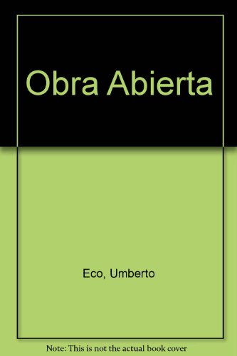 9789509122093: Obra Abierta