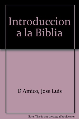 Stock image for Introduccion a La Biblia for sale by Vashon Island Books