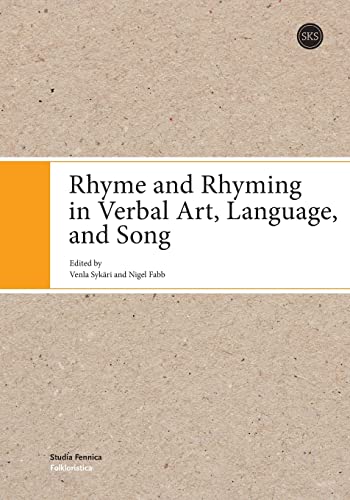 Imagen de archivo de Rhyme and Rhyming in Verbal Art, Language, and Song a la venta por Buchpark