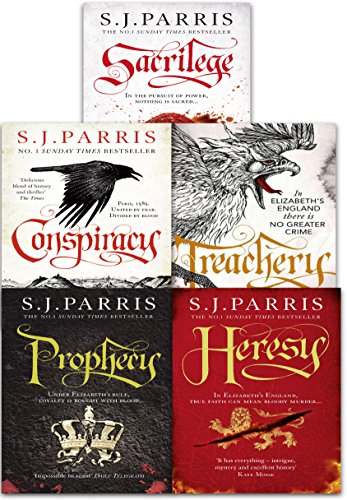 Stock image for Giordano Bruno Thriller Series Books 1-5 by S. J. Parris (Treachery, Heresy, Prophecy, Sacrilege, Conspiracy) for sale by Revaluation Books