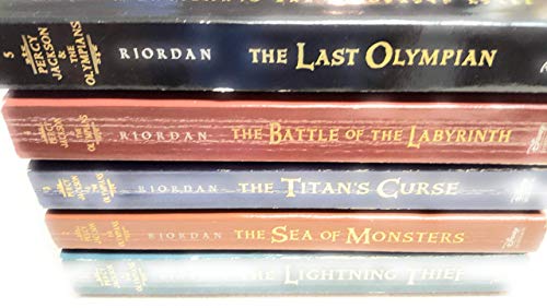 Beispielbild fr Percy Jackson and the Olympians Collection Rick Riordan 5 Books Set (Last Olympian, The Titans Curse, The Battle of the Labyrinth, The Sea of Monsters, The Lightning Thief) zum Verkauf von dsmbooks