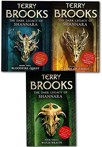 Stock image for The Dark Legacy of Shannara Series Terry Brooks 3 Books Collection Set (Wards of Faerie, Bloodfire Quest, Witch Wraith) for sale by Revaluation Books