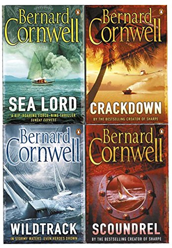 Imagen de archivo de Bernard Cornwell Collection 4 Books Set (Scoundrel, Wildtrack, Sea Lord, Crackdown) a la venta por Revaluation Books