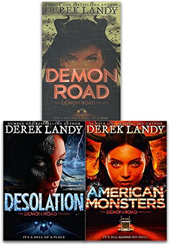 Stock image for The Demon Road Trilogy 3 Books Collection Set by Derek Landy (Demon Road; Desolation; American Monsters) for sale by Revaluation Books